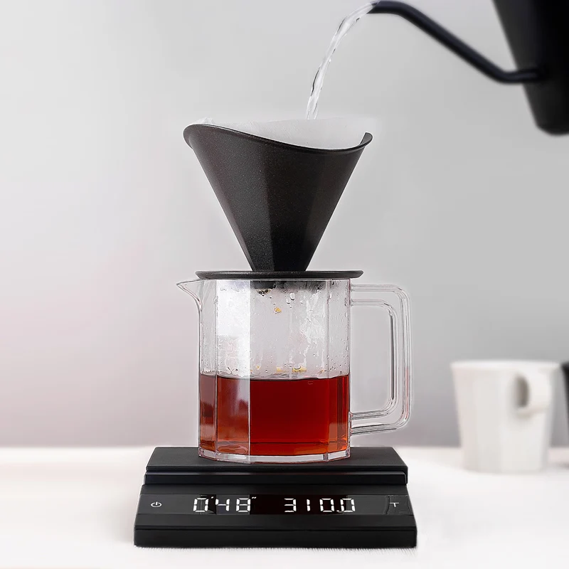Felicita-b&aacute;scula de caf&eacute; paralela con Bluetooth, balanza digital electr&oacute;nica para caf&eacute; por goteo, con temporizador-1
