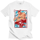 Мужская футболка jujewellsu Kaisen Aoi Todo And Yuji Itadori, футболка из 100% хлопка, футболка с короткими рукавами, Повседневная футболка, одежда