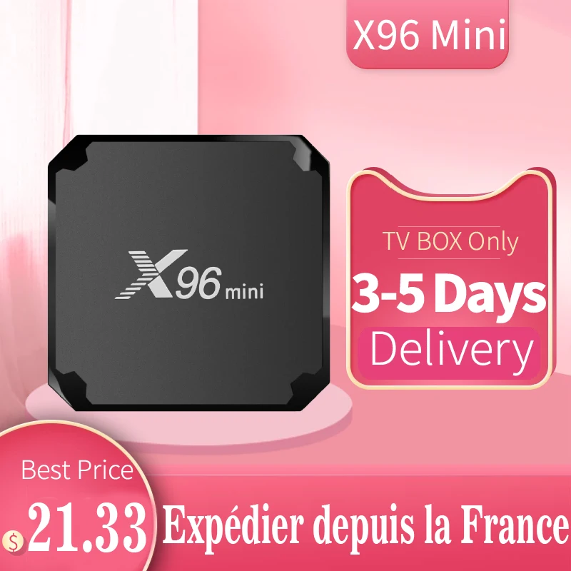 

Приставка Смарт-ТВ X96 Mini Amlogic S905W, 4 ядра, 2 + 16 ГБ, 2,4 ГГц, Wi-Fi