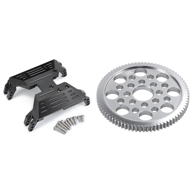 

48P Spur Gear 80T for Sakura D3 Cs S Xi XIS 1/10 & Metal Bottom Plate Gearbox Bottom Base Mount Middle Skid Plate