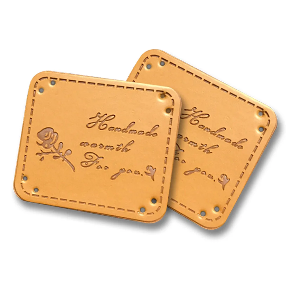

Leather Garment Accessories For Clothing Brand Sewing Labels Handwork Hand Made Leather Tags For You Diy Label For Bag Handmade