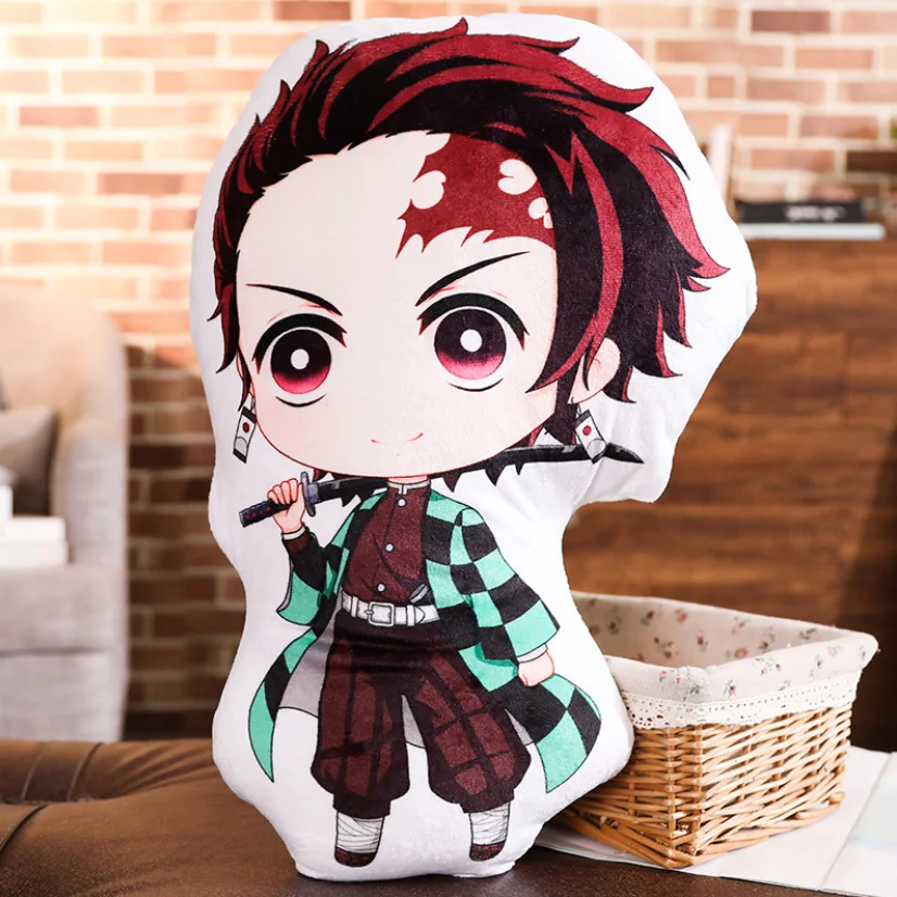 Подушка с принтом аниме Kimetsu no Yaiba плюшевая игрушка Kamado Tanjirou Nezuko Q veision подушка