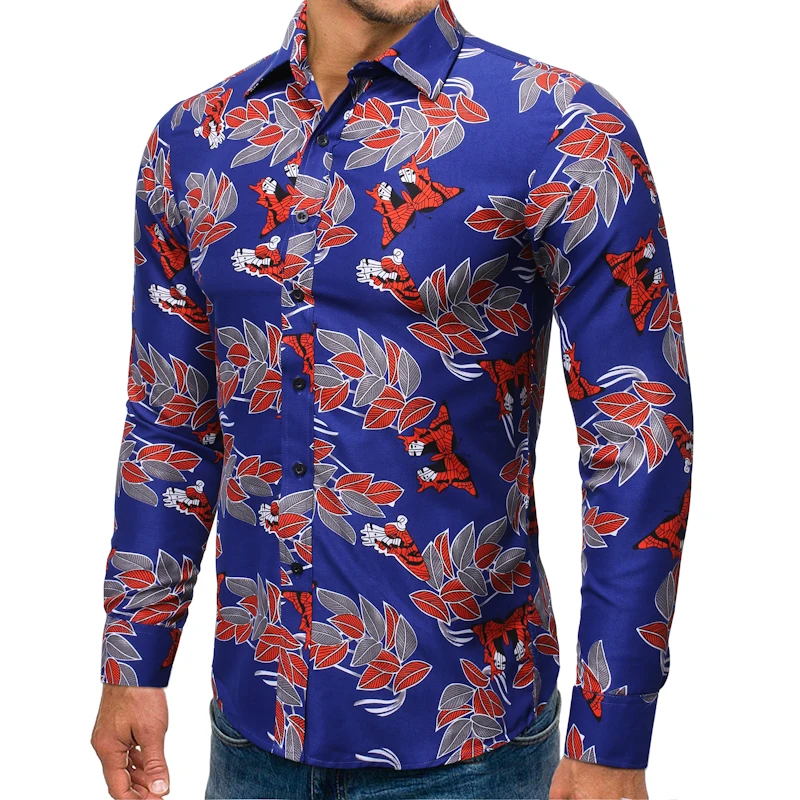 Новое высокое качество Для мужчин рубашка 2019 модный бренд Повседневное тонкий с