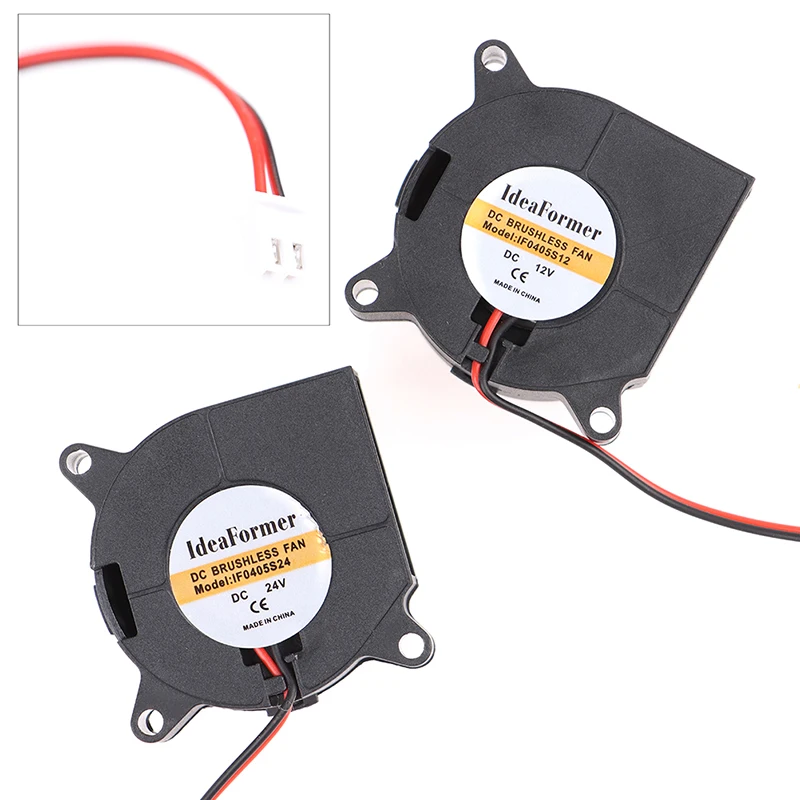 

4020/5015 Blower Cooling Fan 12V/24V 2Pin XH2.54 Terminal Cable For 3D Printer