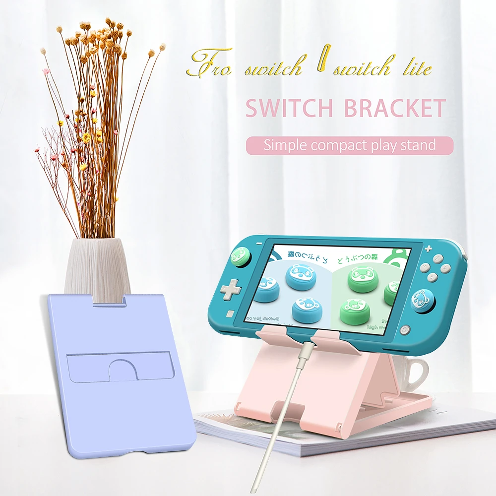 portable travel accessories for nintendo switch conosle stand mini bracket pink blue adjustable for pad phone switch lite holder free global shipping