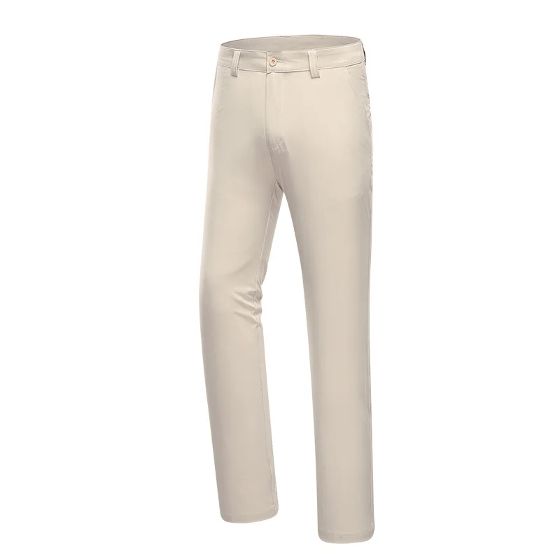 Khaki EVERIO высококачественные брюки для гольфа для мужчин Thin тонкая однотонная одежда повседневные спортивные Стрейчевые быстросохнущие прямые свободные шары штаны - Цвет: Khaki