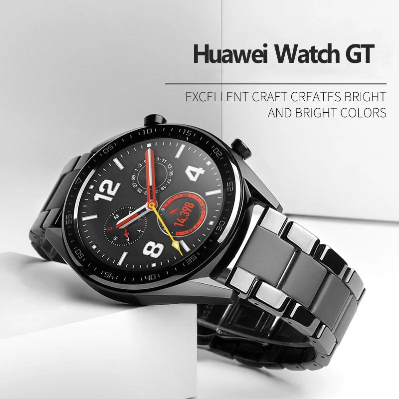 ceramic band for huawei watch gt 2 strap samsung gear s3 frontier band s 3 gt2 46 22 mm 22mm bracelet galaxy watch 46mm band free global shipping