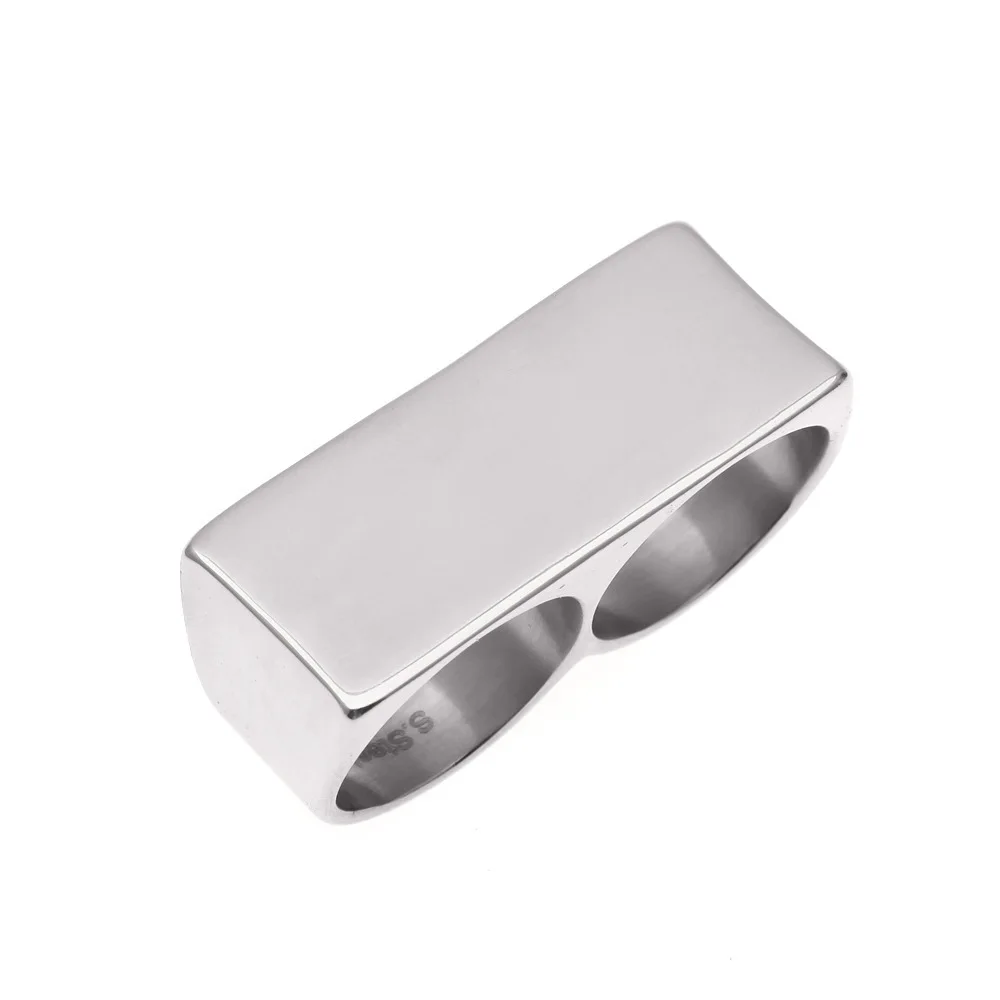 Для мужчин в стиле хип-хоп крутые двумя пальцами со льдом Bling Стразы двойные часы