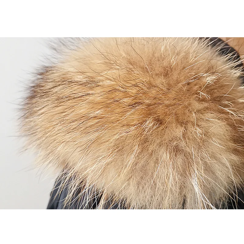 Janveny двухсторонняя пуховая куртка для женщин Длинная парка зимнее пальто на