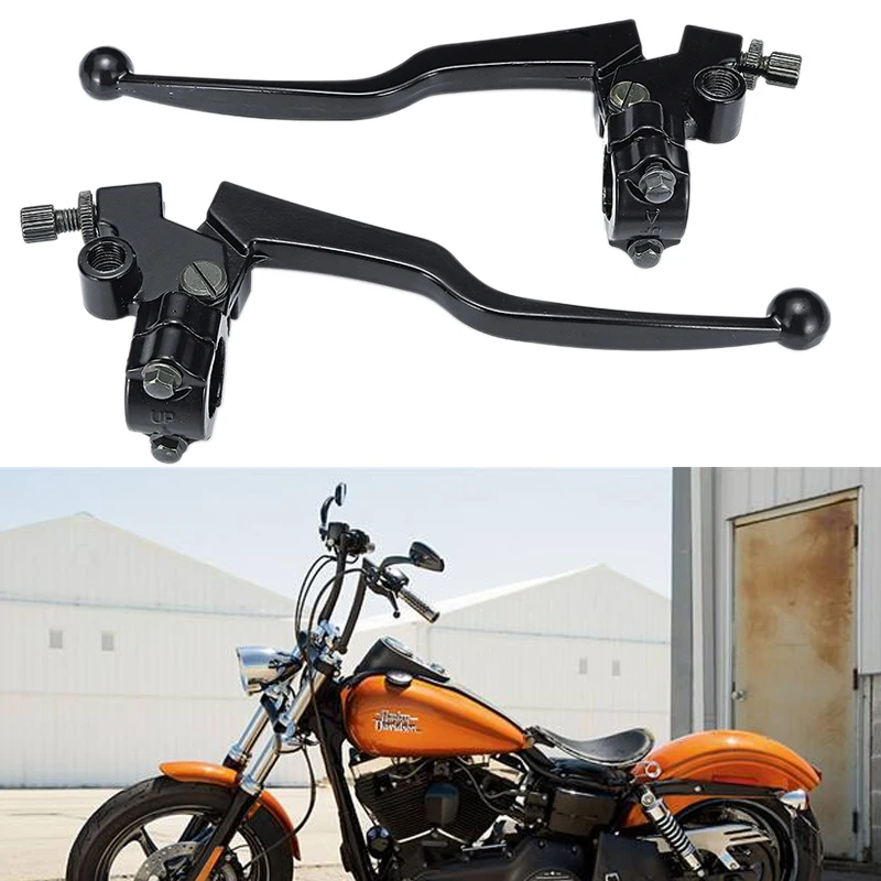 

Motorcycle Brake Clutch Levers Black Aluminum Alloy Motorbike Brake & Clutch Lever Cable Front Brake For Honda CG 125