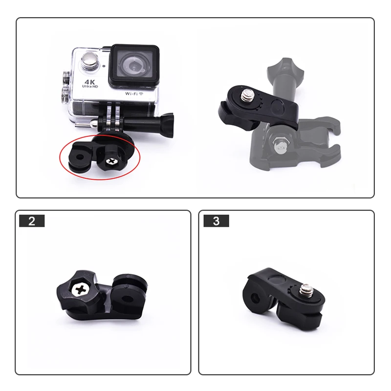 Аксессуары для спортивной камеры Gopro Hero 6 5 4 3 шлема 4-ходовой Регулируемый