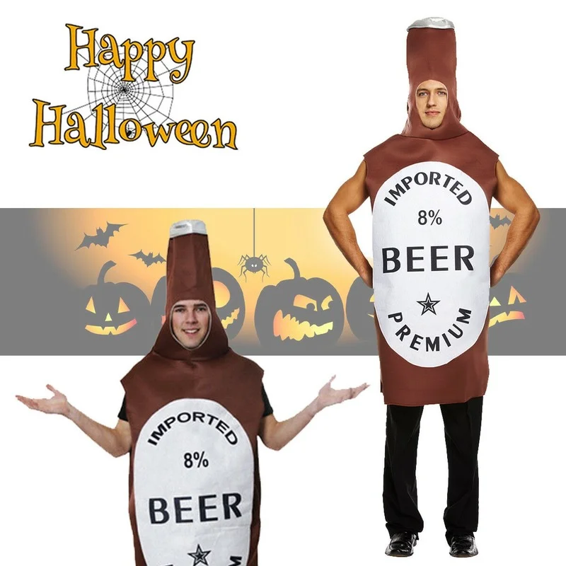 Маскарадный костюм талисмана для пивной бутылки мужской вечеринки праздничный
