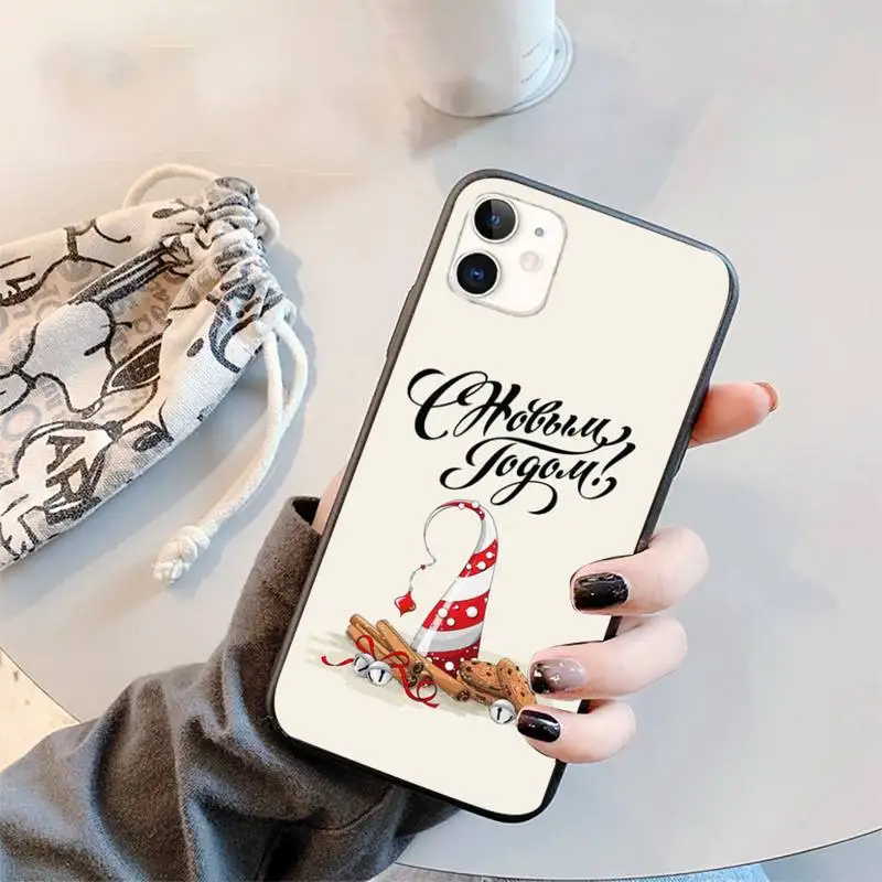 

Merry Christmas New Year gift Phone Case for iPhone 12 11 mini pro XS MAX 8 7 6 6S Plus X 5S SE 2020 XR