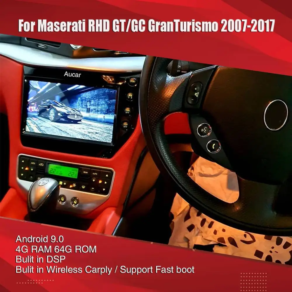 Автомобильная магнитола AuCAR мультимедийный DVD плеер 2 поколения с 9 &quotэкраном под