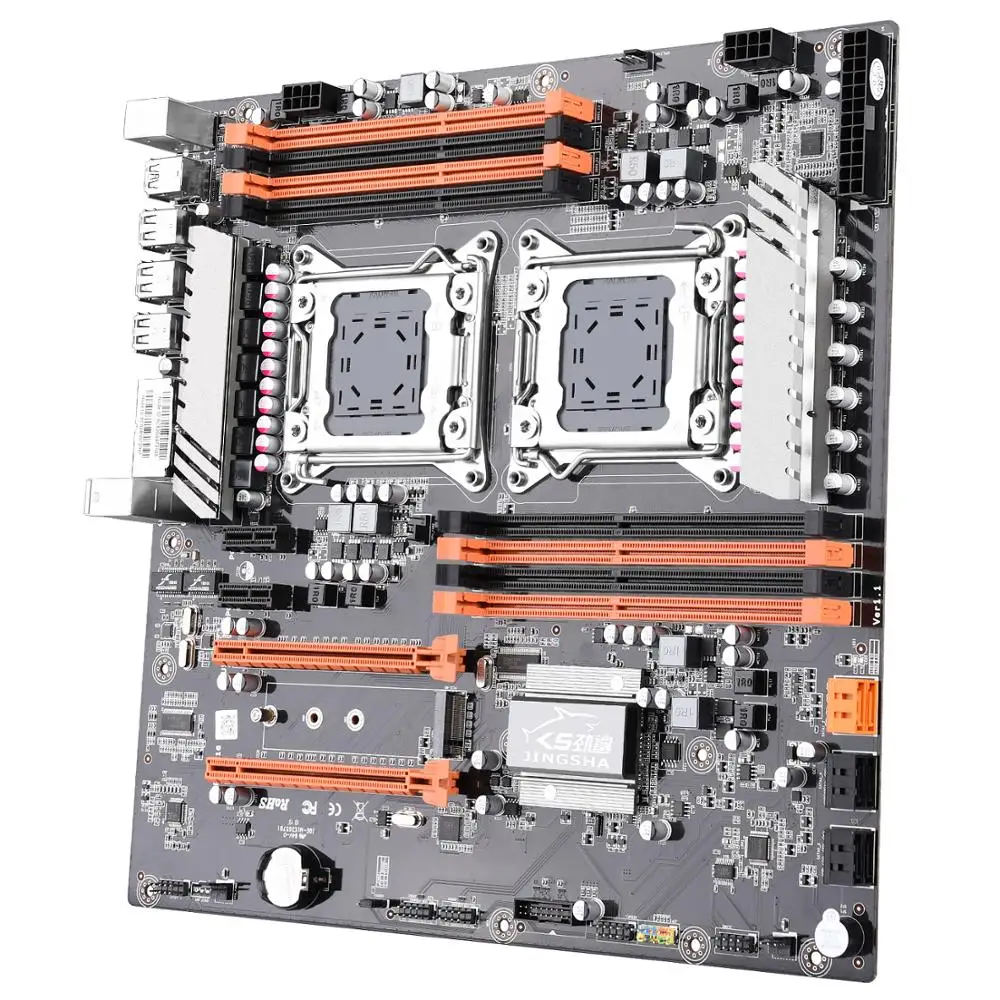 X79 двойной Процессор материнская плата E-ATX LGA2011 M.2 NVME SATA3.0 8 DDR3 2 PCI-E 16X3 0 e5 2680 V2