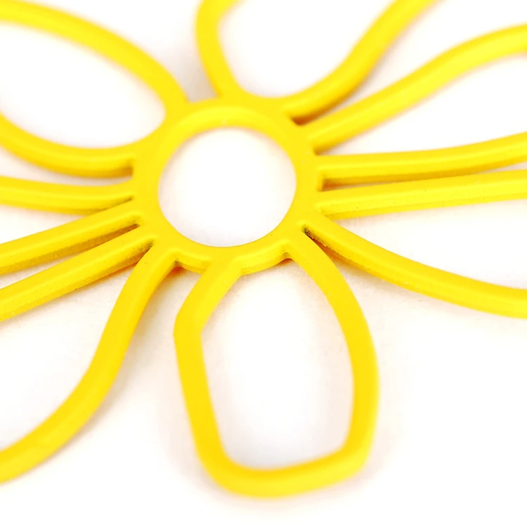 2019 корейские массивные деревянные серьги желтые цветочные большие висячие