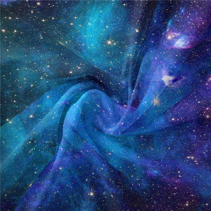 Настенный гобелен с галактикой комнатный декор Звездный лес хиппи