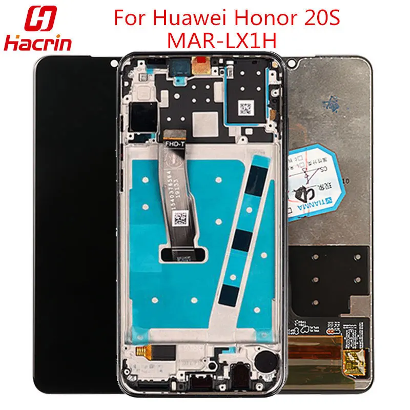 ЖК дисплей и тачскрин без битых пикселей для Huawei Honor 20S сменный экран с рамкой 20s MAR