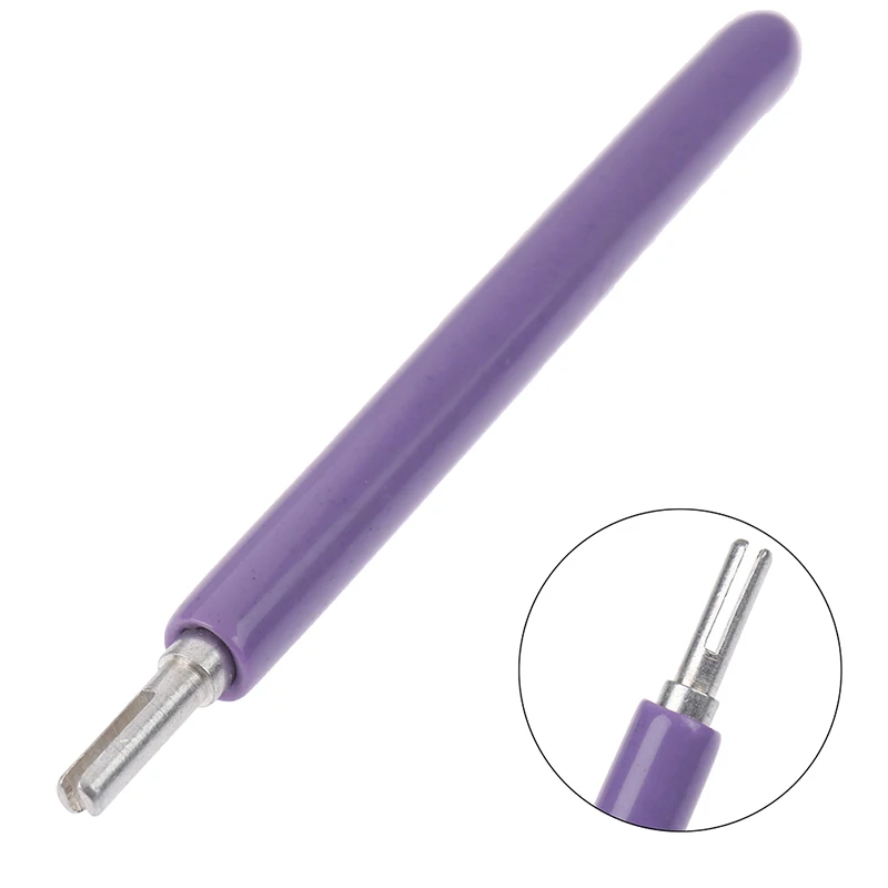 

1pc Practical Quilling Paper Pen Scrapbooking Craft Simple Slotted Structure PVC Handle DIY Origami Quilled Tools