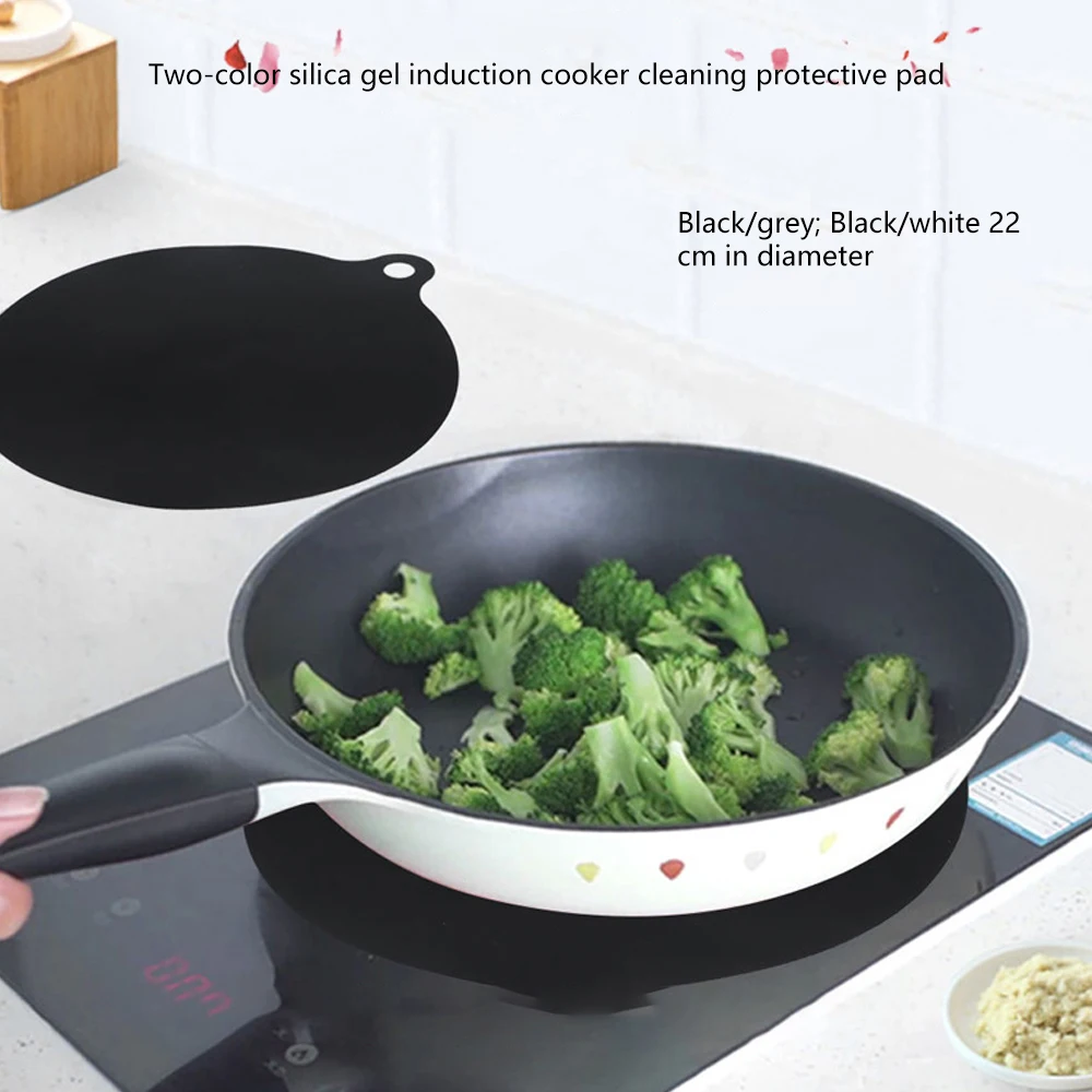 

Induction Cooker Cleaning Protection Pad Silicone Heat Insulation Kitchen High Temperature Resistant Anti-Skid Mat Kitchen Tool