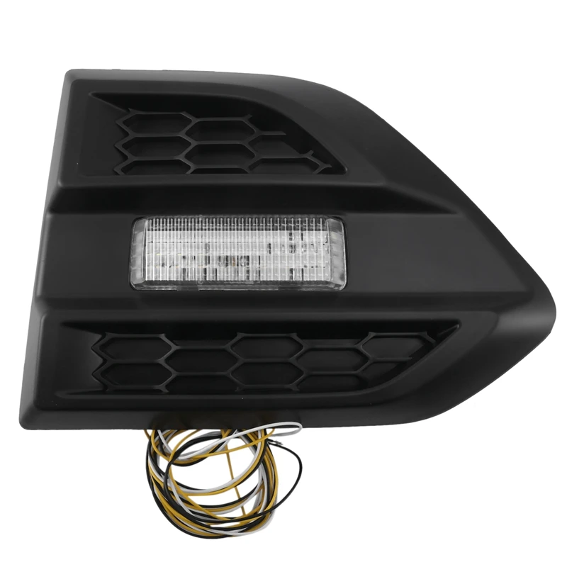 

2Pcs/Set Car Door Cover LED Daytime Running Light Day Lights for FORD RANGER T7 T8 EVERST 2015-2018