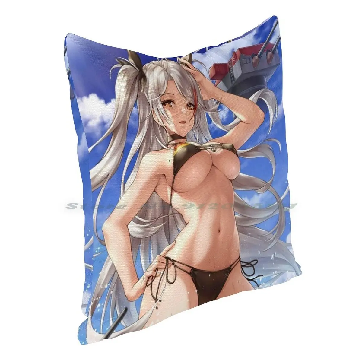 Чехол для подушки с принтом эуген наволочка из хлопка и льна мультяшным японским