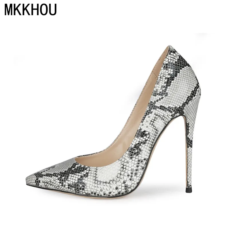 

MKKHOU Fashion Single Shoes Women New Four Seasons Commuter Pumps Pointed Toe All-Match Stiletto 12cm High Heels Ladies Shoes