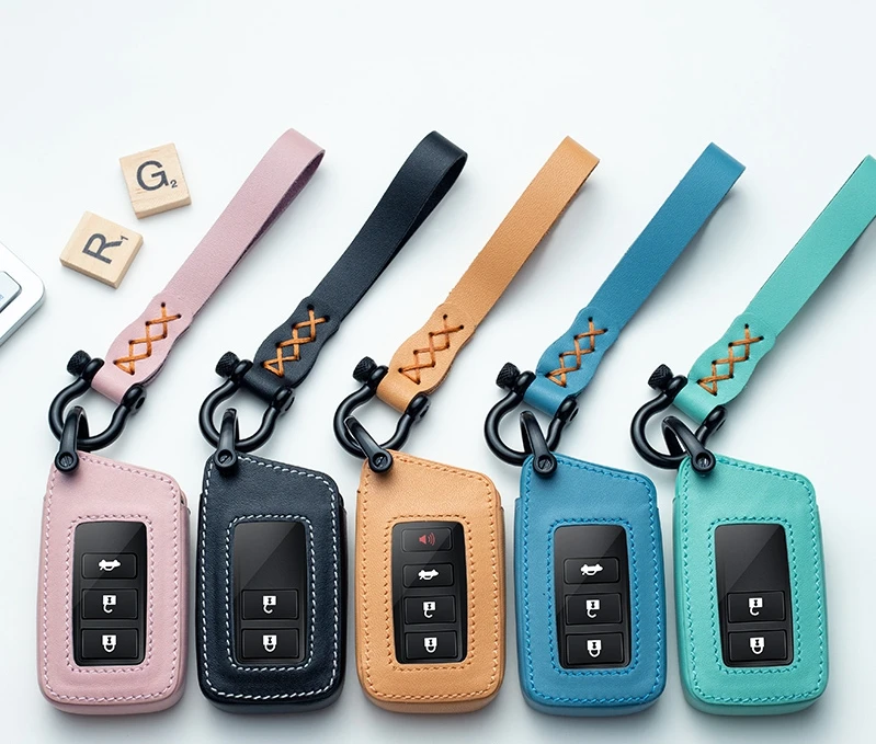 Автомобильный кожаный чехол брелок Geunine для Lexus ES RS GS IS LX NX Series UX260 ES300h ES350 ES200 LS350