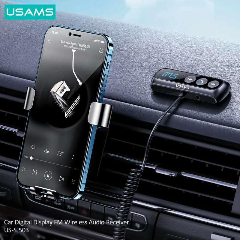 Автомобильный FM-трансмиттер USAMS Bluetooth 5 0 В | Электроника
