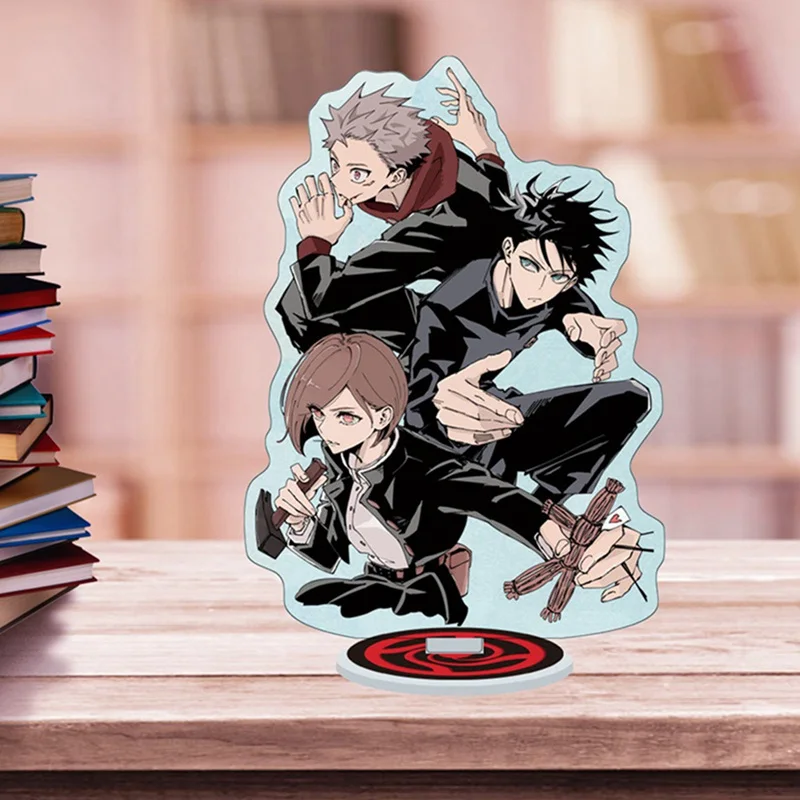 

16cm Anime Jujutsu Kaisen Acrylic Desk Stand Figures Models Teenagers Figures Plate Holder Stand Model Plate Decor For Gift