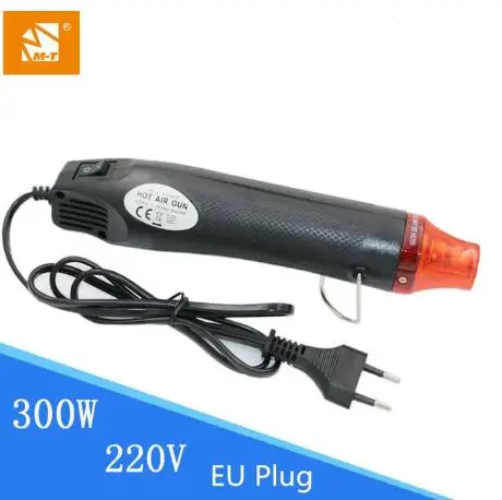 220V EU Plug Горячая воздушная пушка с разъемом US, UK, EU, M-Triangel, 110 В/220 В/230 В, тепловая пушка, Электрический электроинструмент, 300 Вт, сделай сам, Электрический электроинструмент, сиденье, усадка - Цвет: 220V EU Plug