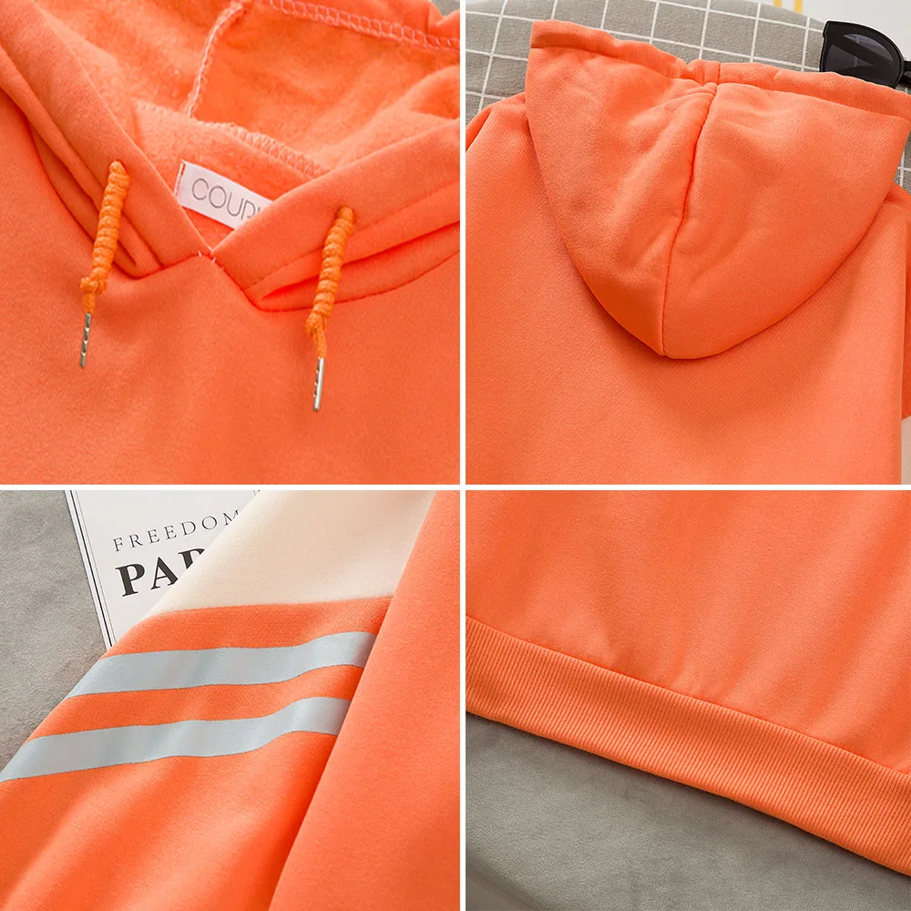 

Cartoon ABC Oversized Hoodie Women Letter Printed Patchwork Sweatshirt Hoodies Harajuku Ladies Pullover Korean Clothing Chic Top