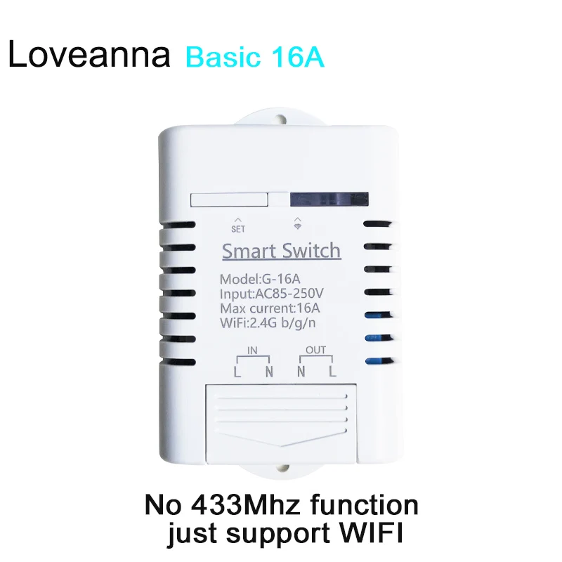 eWeLink Basic 16A Wifi Smart Switch For Home Automation Relay Module 220V Remote Controller Work with Google Alexa | Электроника