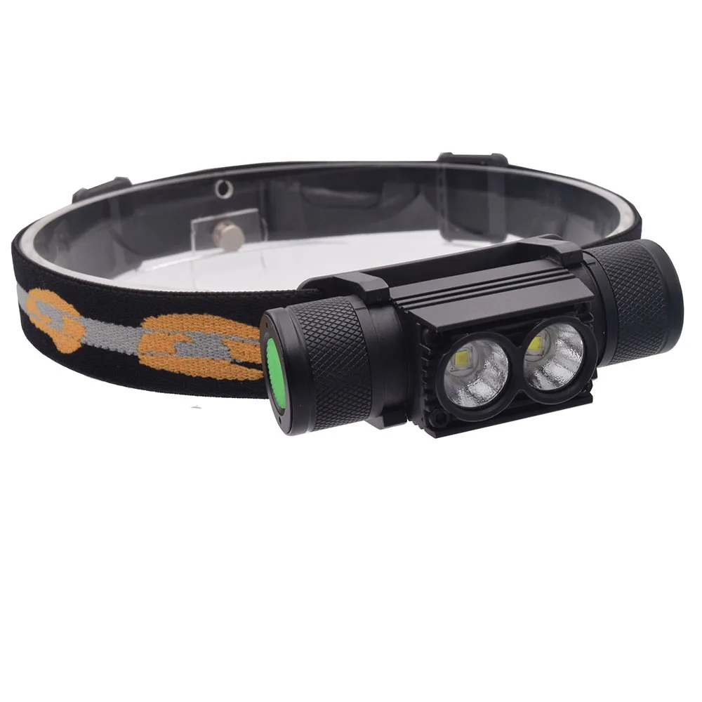 5000LM светодиодный USB XML 2x L2 головной светильник Водонепроницаемый головки вспышки