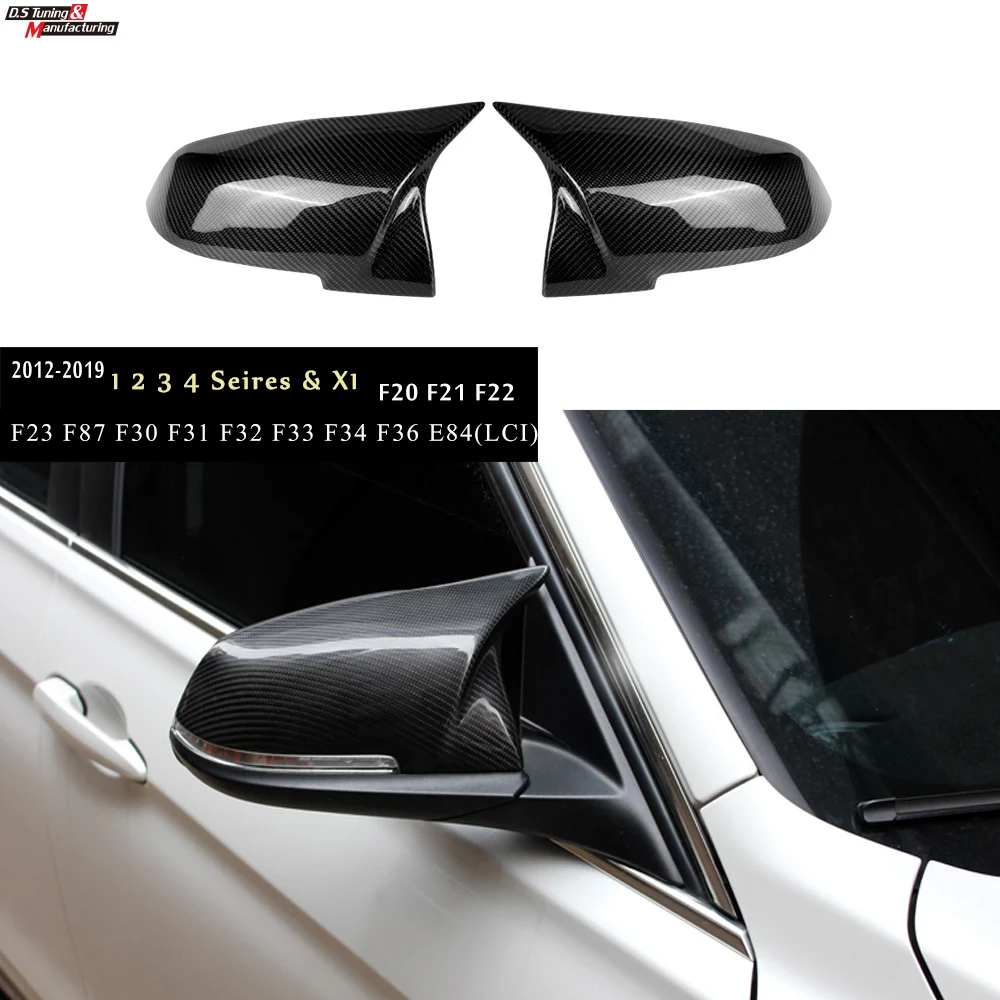 

M Look Carbon Rearview Mirror Cover Caps For BMW 1 2 3 4 Series X1 F20 F21 F22 F23 F87(M2) F30 F31 F34 F32 F33 F36 E84(LCI) I3