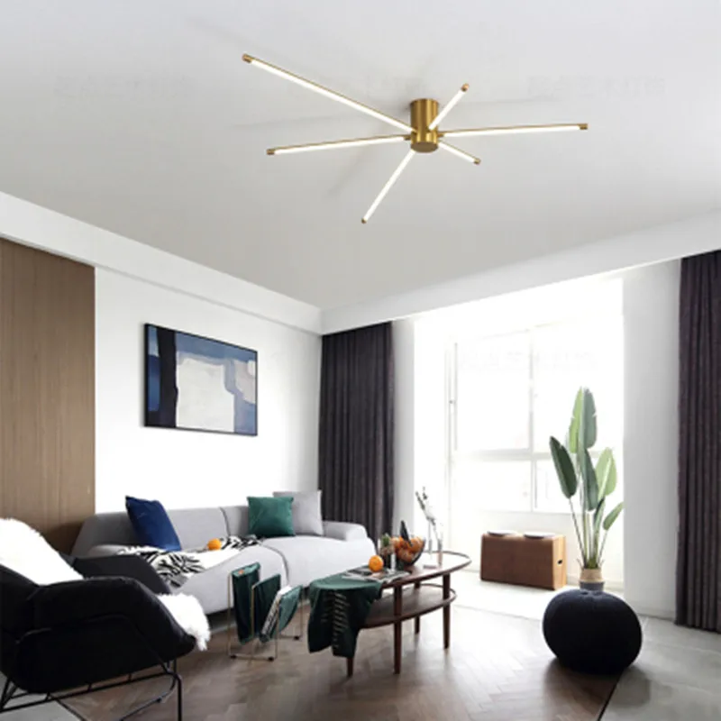 Потолочная Светодиодная лампа в скандинавском стиле лаконичный минималистичный