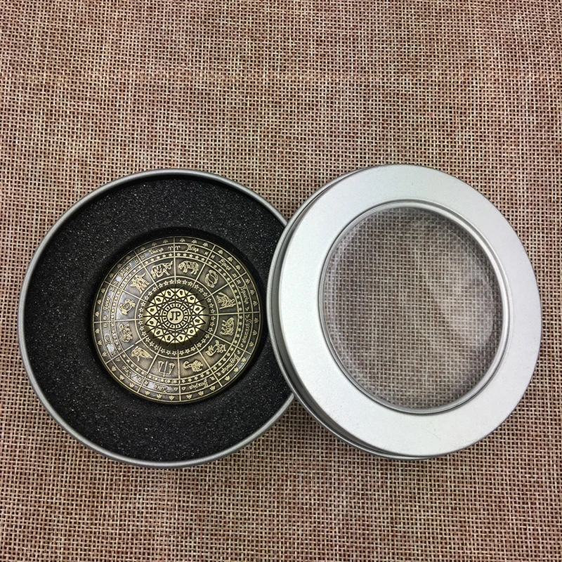 

12 Constellation Spinner Fly Compass Fingertip Gyro Spinner Fidget Child Adult Toy Decompression Metal Gyro Gift Spiner