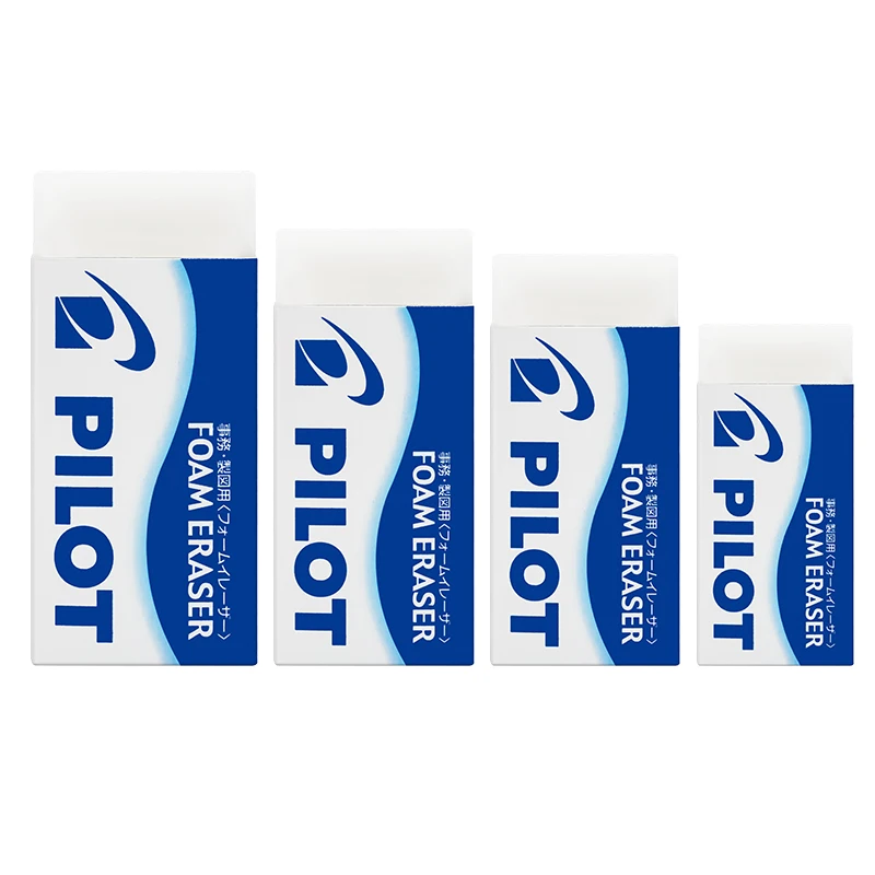 

PILOT ER-F6 F8 F10 F20 Foam Rectangle Plastic Eraser Large Medium Small 4 Sizes Strong Wipe Clean Student Stationery