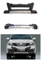 abs car front rear bumper protector cover guard skid plate fits for toyota fortuner 2012 2013 2014 2015