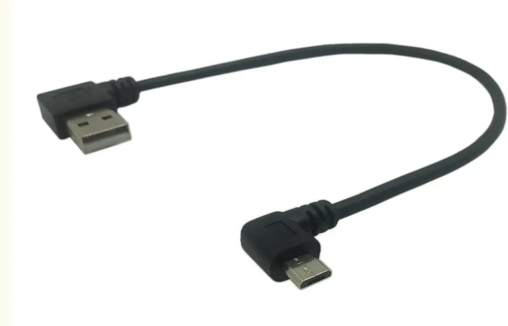 2 шт 25 см левый и правый угол микро USB 5 Pin папа к 0 тип А Мужской синхронизации