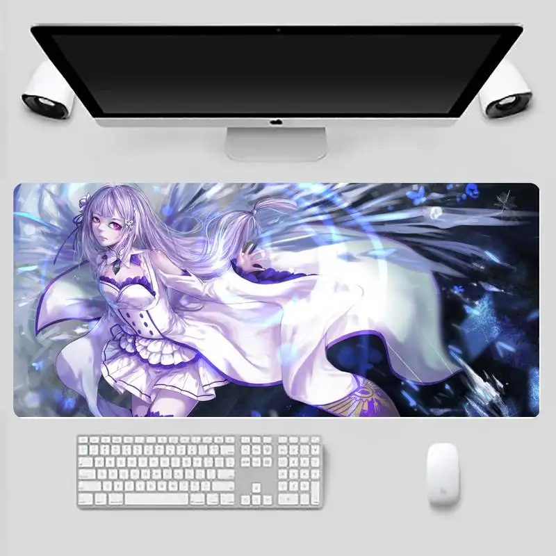 

Life in another world from scratch Beautiful Anime Mouse Mat Desk Table Protect Game Work Mouse Mat pad Non-slip Laptop Cushion