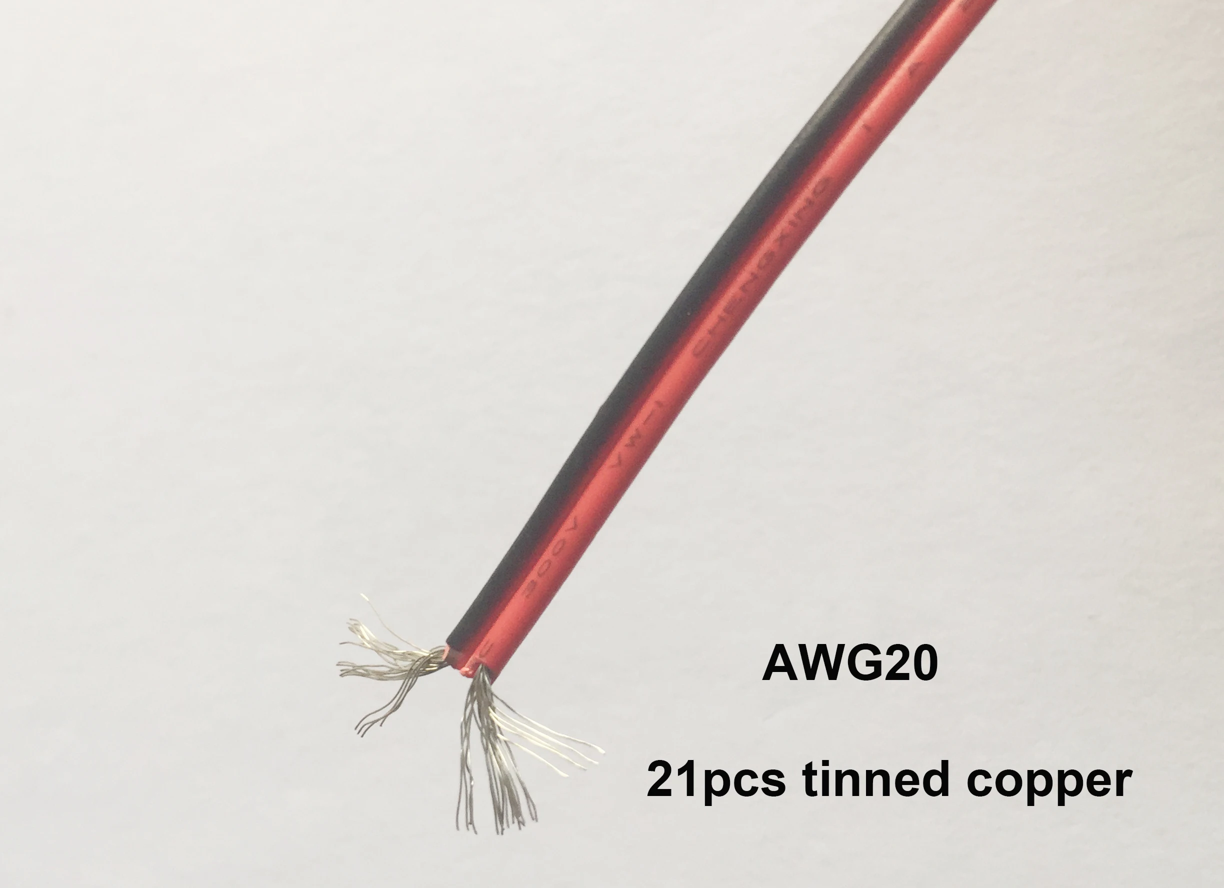 

red and black wires 100meter/lot free shipping 2-pin AWG20 cable wire extension for LED strip light single color