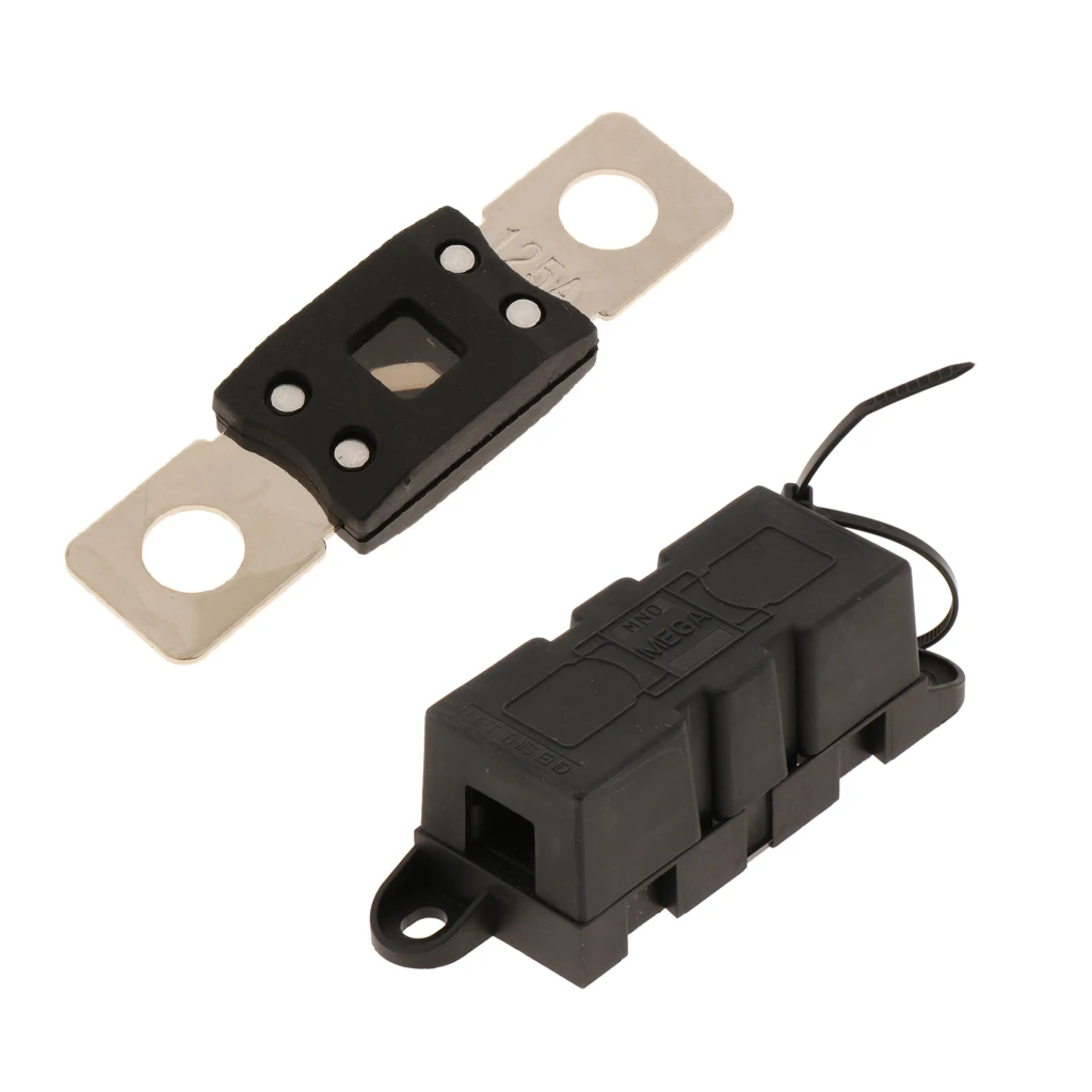 Мега болт на предохранитель 125A + блок предохранителей/держатель с крышкой для