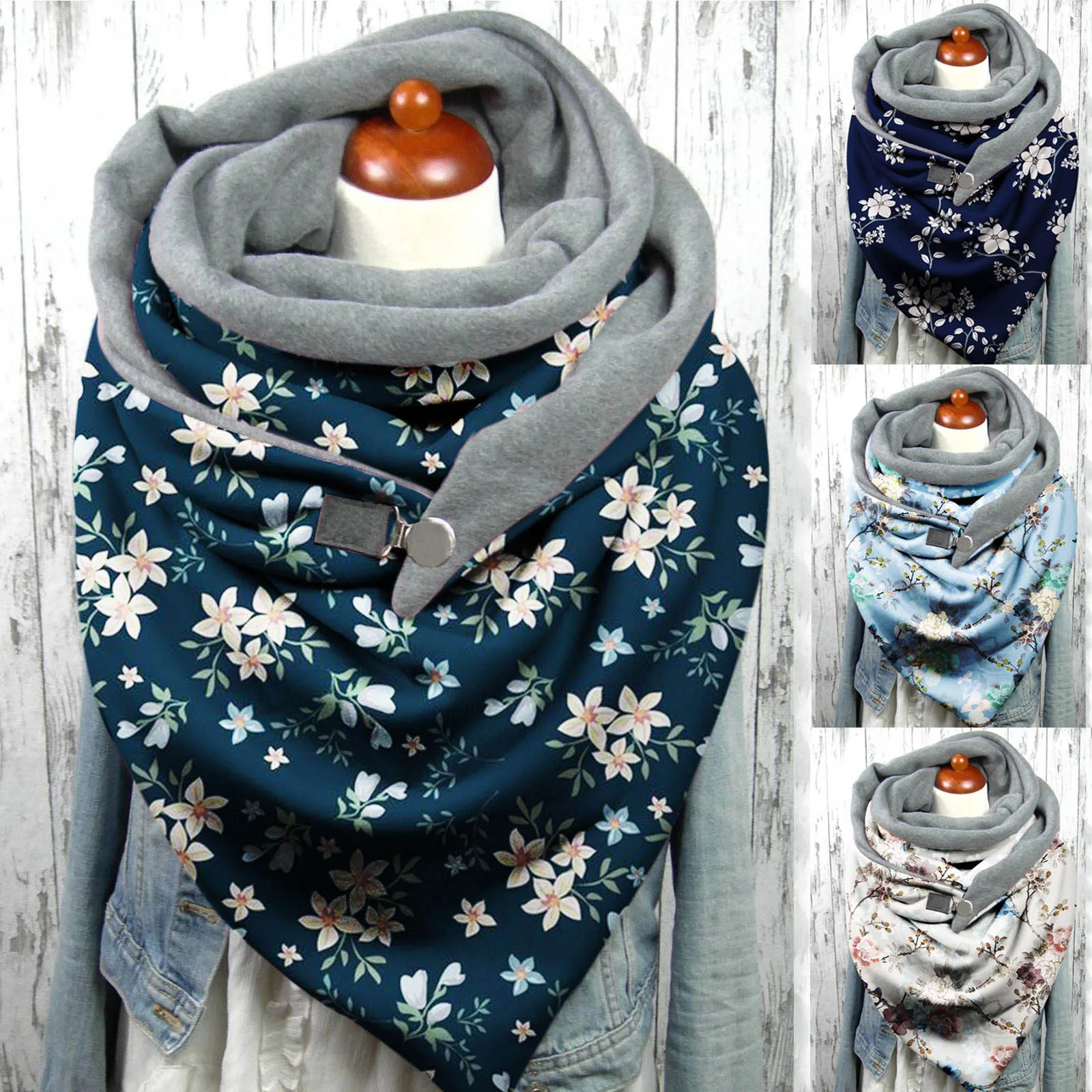 Женский шарф одежда для хиджаба бандана 2021 модная зимняя женская с цветочным