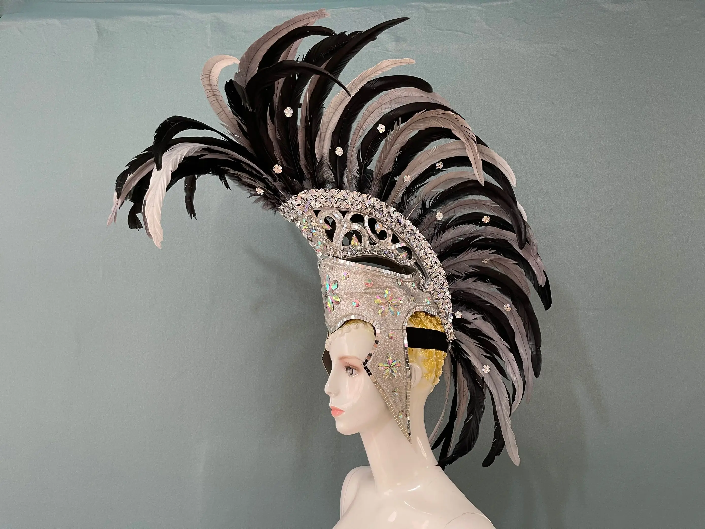 Головной убор цветок карнавал вечевечерние НКА перо головной для выступления на