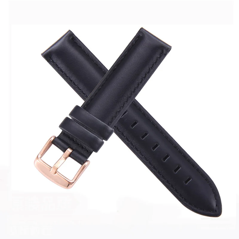 

Watchbands Substitute dw Watch Strap Genuine Leather Men and Women Black Red White Brown Leather Belt Universal Watch Bracelet