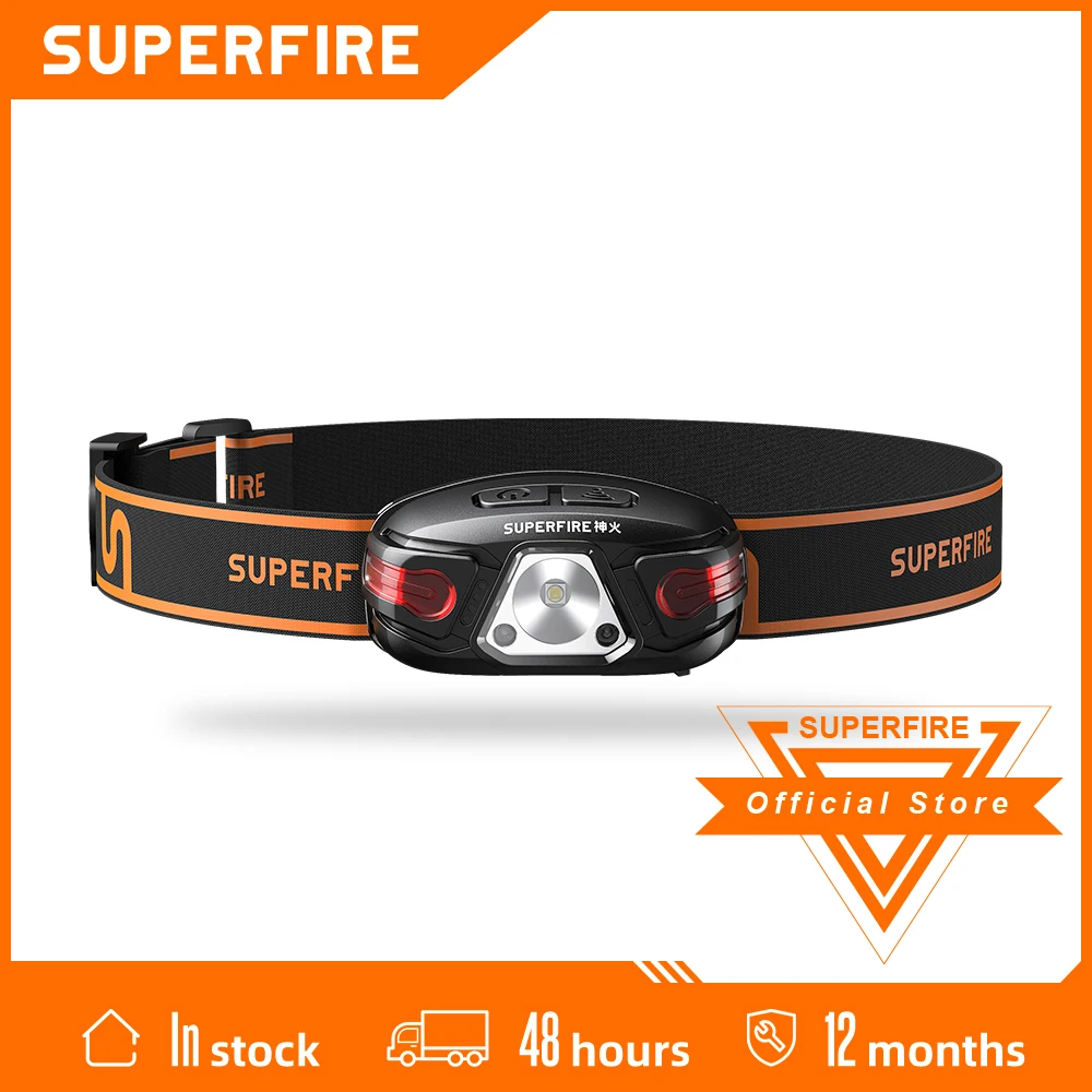 Налобный фонарь SUPERFIRE HL63, 5 режимов, зарядка через USB - изображение