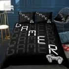 Игровой Комплект постельного белья для геймеров, летний пододеяльник, мультяшная Подростковая кровать, двухспальный размер, детские кровати, одеяла и стеганое одеяло