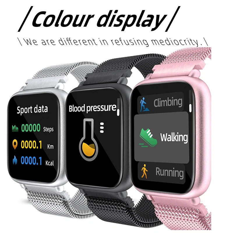 Фитнес-браслет с измерением пульса и давления IP68 | Электроника