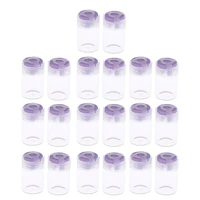 20pcs pro sealed borosilicate clear glass vials sample bottles sets nontoxic